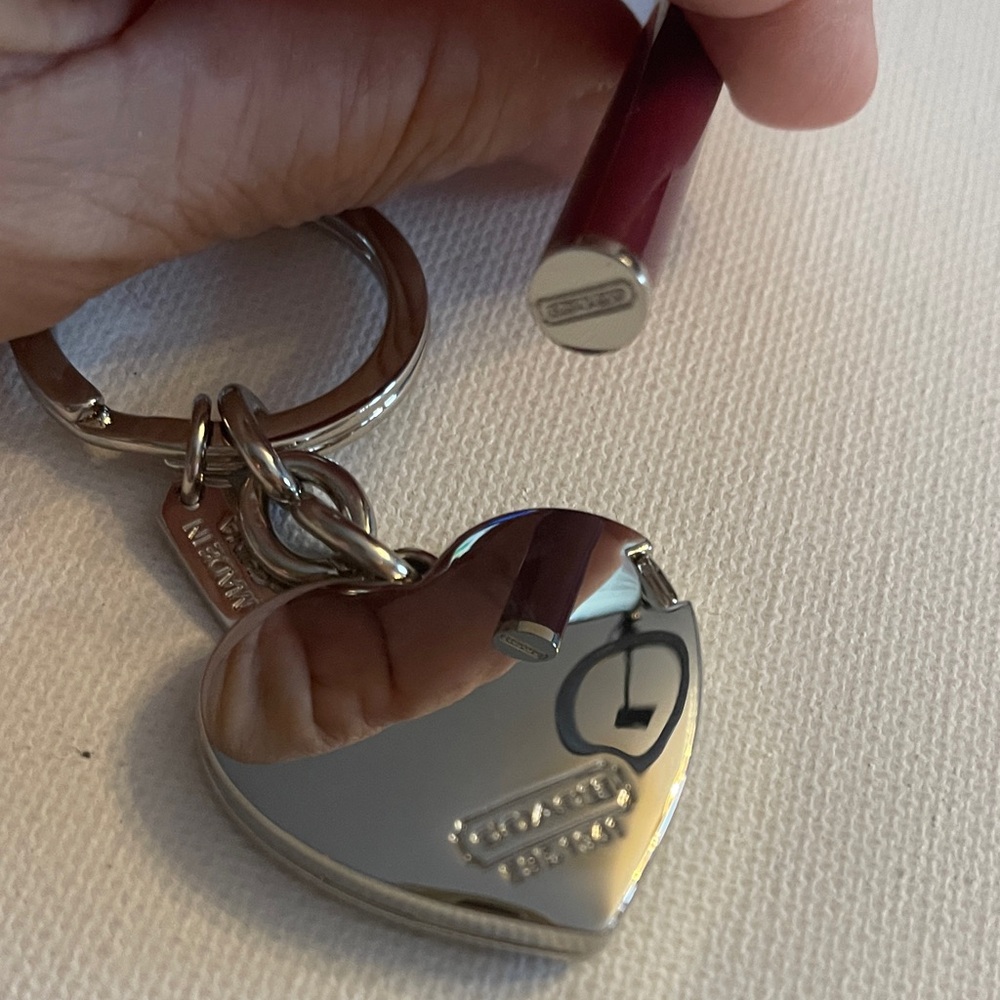 Coach Locket Heart Keychain and Coach Pen Set - Picture 5 of 9